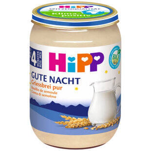 Hipp Bio Gute Nacht Brei Griessbrei pur