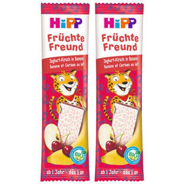 Hipp Frucht Joghurt Kirsch in Banane