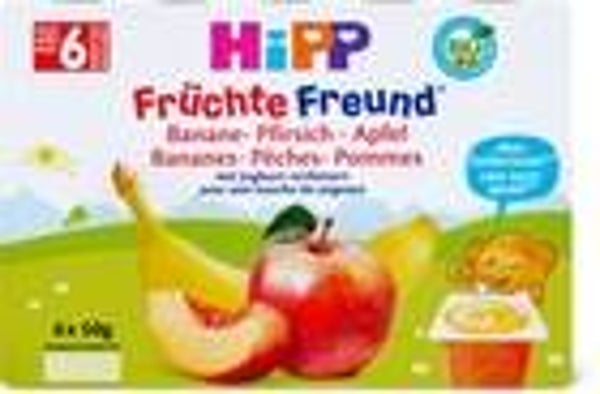 Bio Milchdesser Banane-Pfirsich-Apfel