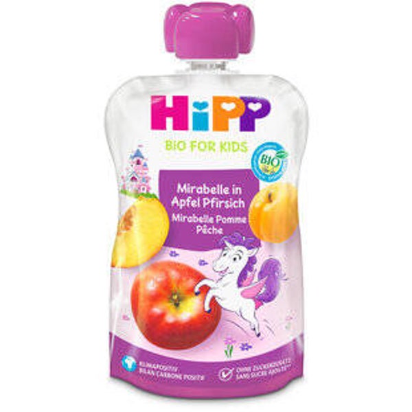 Hipp Bio Mirabelle Apfel+Pfirsich