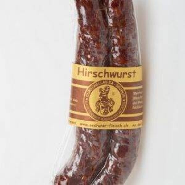 Hirschwurst geräuchert 1 Paar