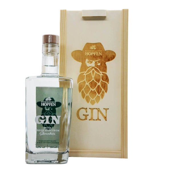 Holz Schachtel mit Gin