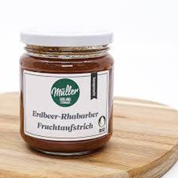 Erdbeer-Rhabarberfruchtaufstrich