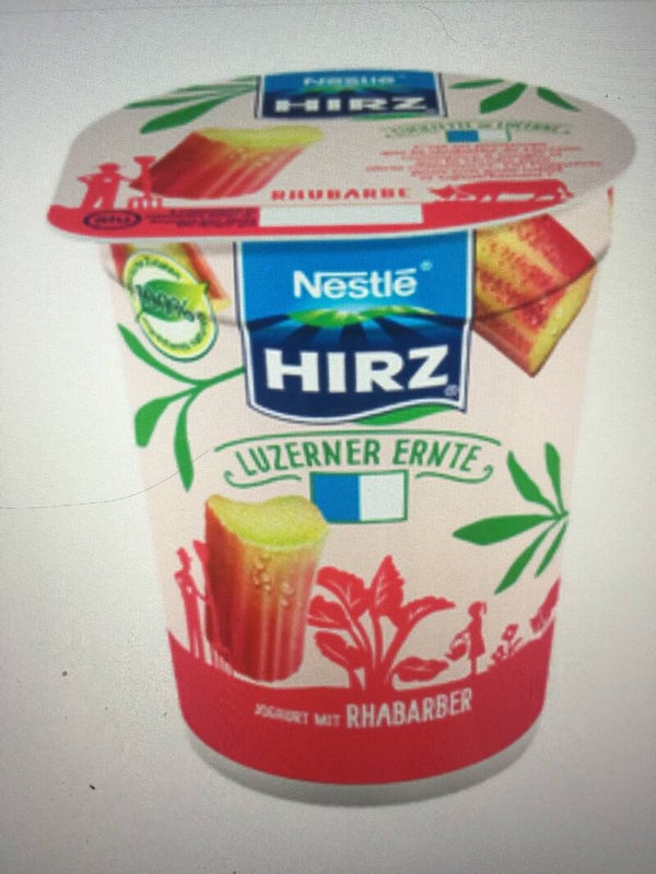 Herz Joghurt Schweizer Rhabarber