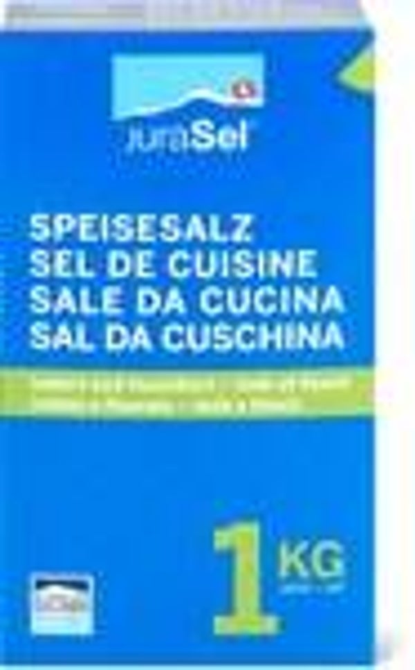 JuraSel Speisesalz mit Jod+Fluor 1Kg
