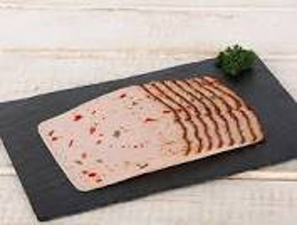 Räuber Fleischkäse geschnitten