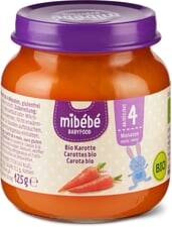 Mibebe Bio Babyfood Babygläschen mit Karotten