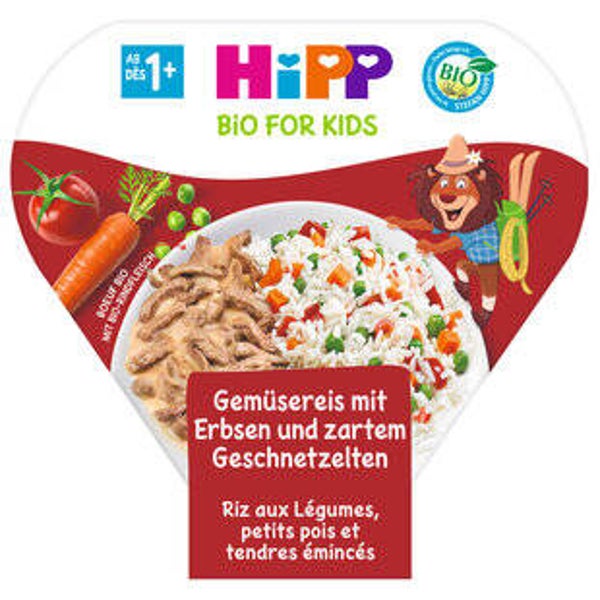 Hipp Kinder-Menu Gemüserei+geschnetzteltes Rindfleisch