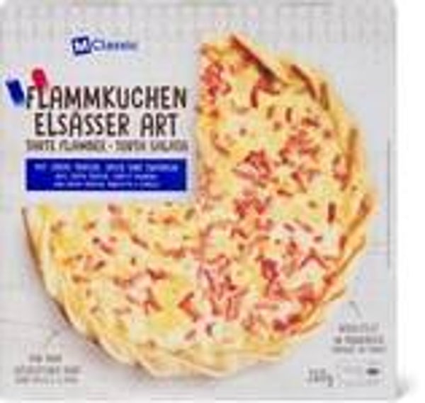 Flammkuchen Elsässer mit Creme Fraiche