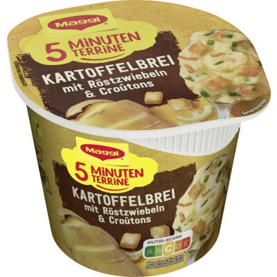 5 Minuten Terrine Kartoffelbre mit Rösrzwiebeln + Croutons 56g