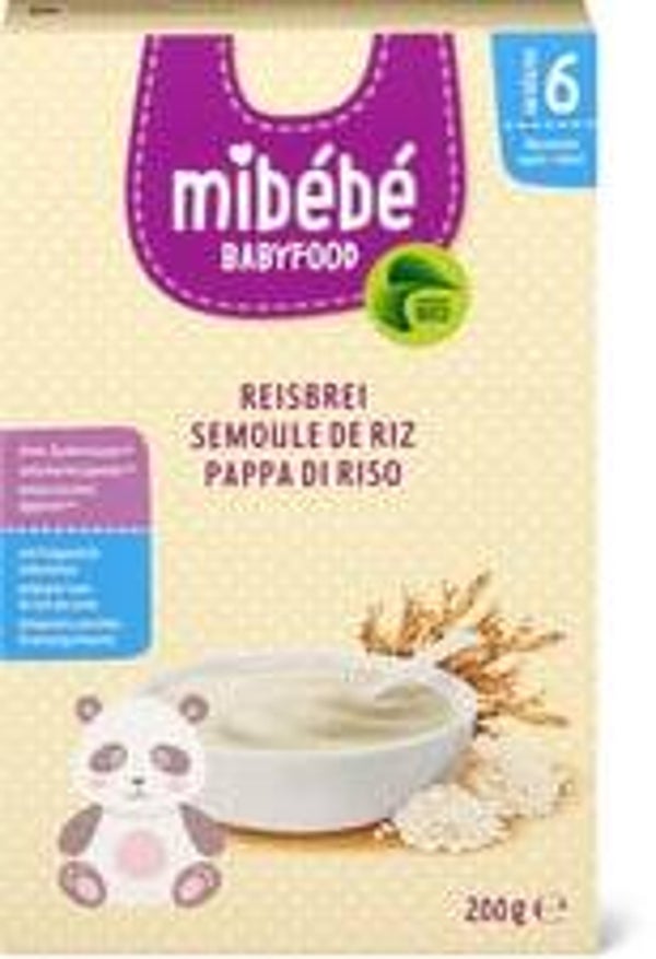 Mibebe Bio Babyfood Reisbrei