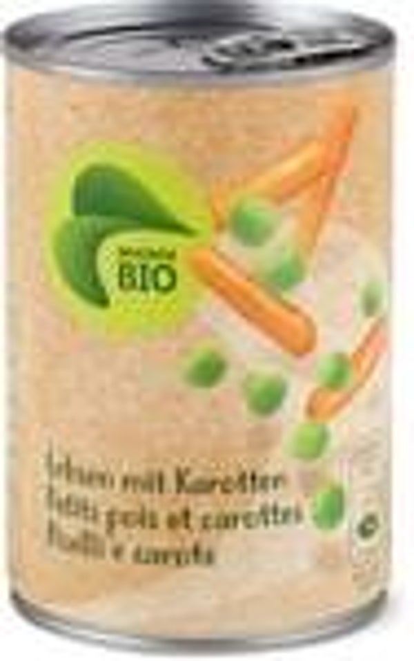 Bio Erbsen mit Karotten