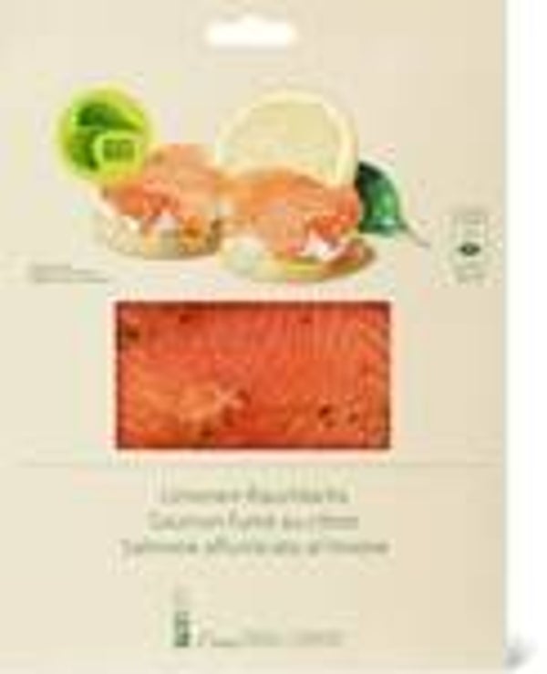 Bio Limonen Lachs gerräuchert
