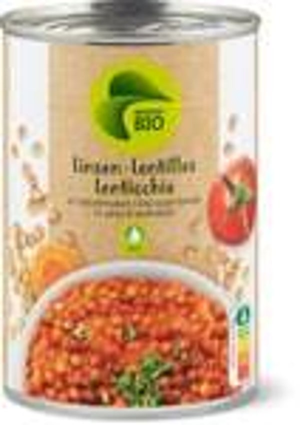 Bio Linsen an Tomatensauce