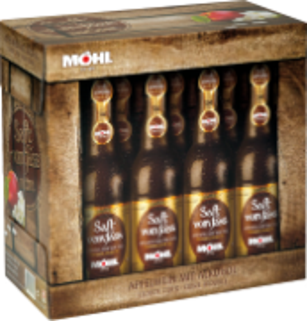 Möhl Saft v.Fass Apfelw.trüeb4% 8x33cl