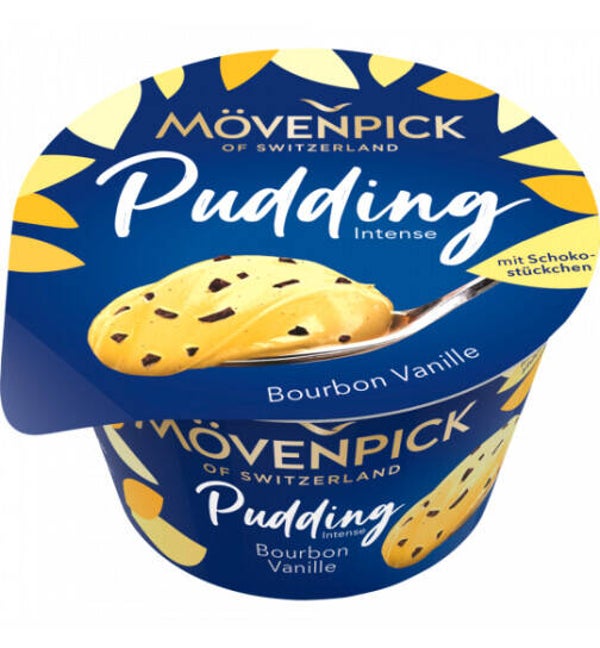 Mövenpick Feinster Pudding Vanille mit Schockostücken