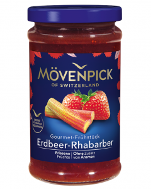 Mövenpick Erdbeer-Rhabarber Aufstrich