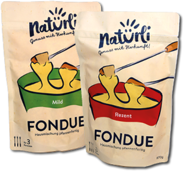 Fondue pfannenfertig für 3 Personen 870g Rote Verpackung