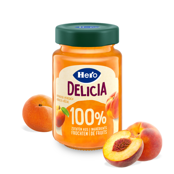 Hero Delicia 100% Aprikose und Pfirsich 1x280g