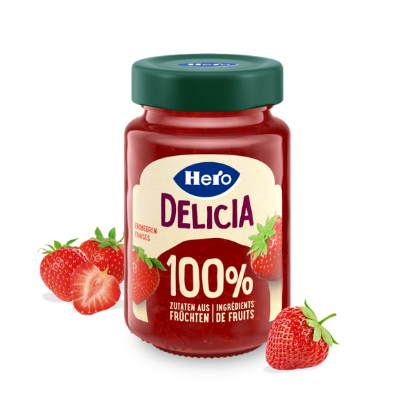 Hero Fruchtaufstrich 100% Erdbeer 280g