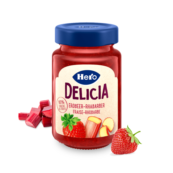 Hero Delicia Original Erdbeer Rhabarber 1x290g