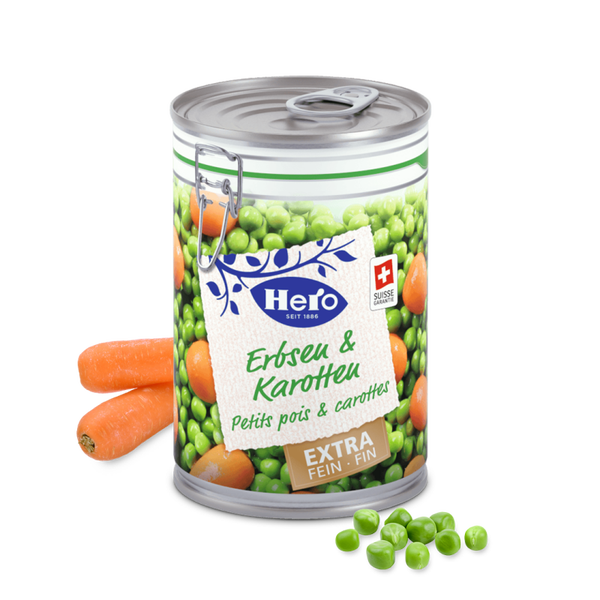 Hero Erbsen/Karotten 540g