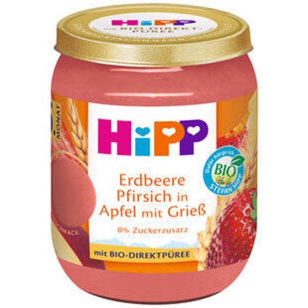 Hipp Erdbeere Pfirsich Apfel Griess