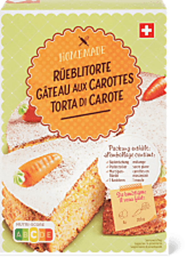 Backmischung für Rüebli-Torte