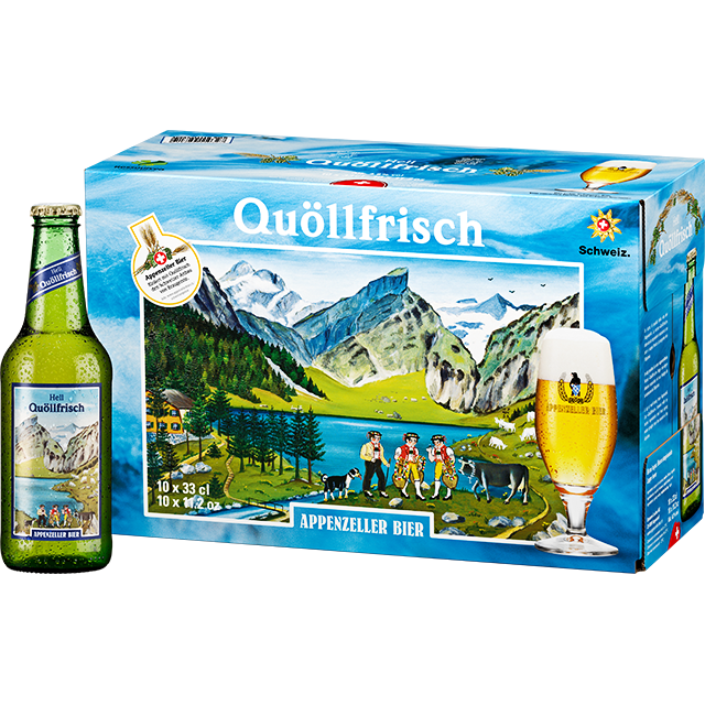 Quöllfrisch Hell 10x33cl 4.80 % Alk