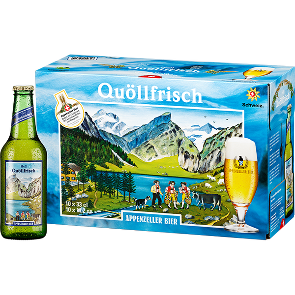 Quöllfrisch Hell 10x33cl 4.80 % Alk