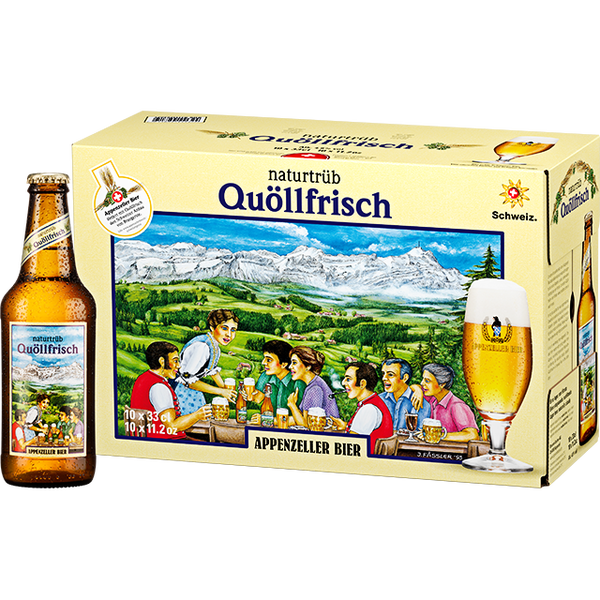 Quöllfrisch Naturtrüeb 10x33cl 4.80%Alk