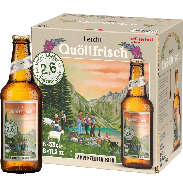 Quöllfrisch Leicht 6x33cl  2.60%Alk