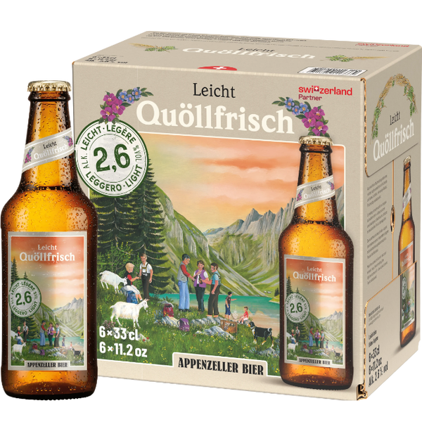 Quöllfrisch Leicht 6x33cl  2.60%Alk