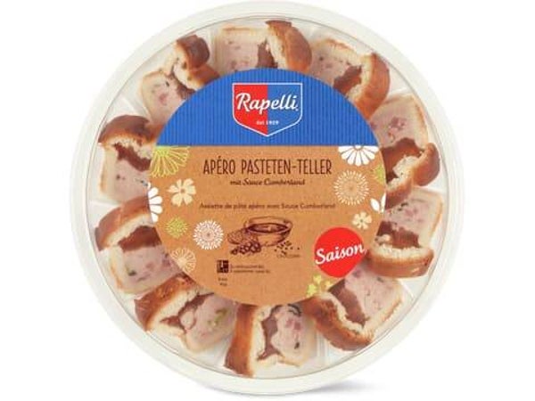 Rapelli Pasteten Teller Apero mit Sauce Cumberland 290g
