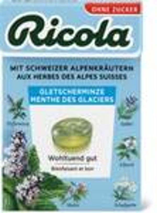 Ricola Gletscherminze box