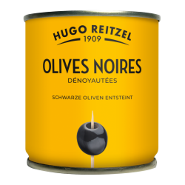 Schwarze Oliven entsteint 85g