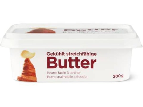 Streichfähiger Butter