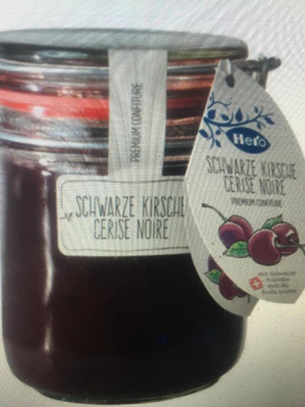 Hero Konfitüre im Bügelglas Schwarze Kirsch
