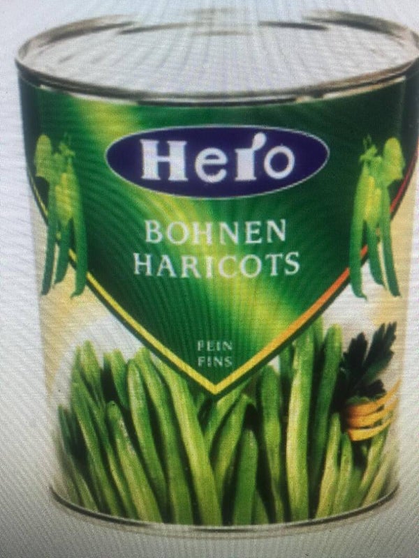 Hero Bohnen fein