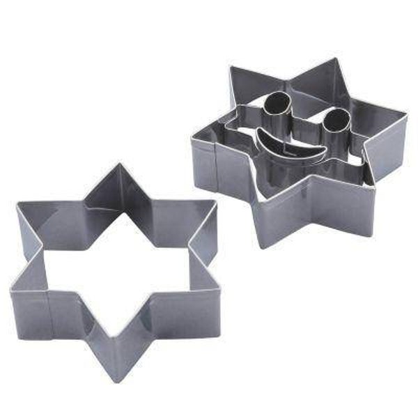 Linzer-Ausstecher Lachender Stern 2er-Set