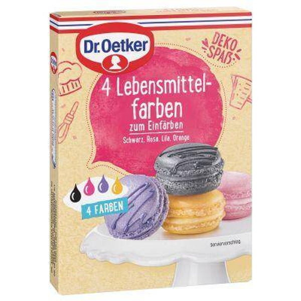 4 Lebensmittelfarben