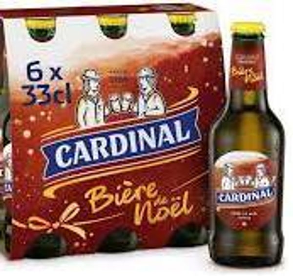 Cardinalbier de Noel 6x33cl Einweg Glas