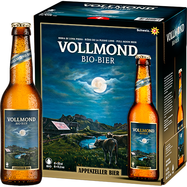 Vollmond Bier Hell Bio 6x33cl 5.20% Alk