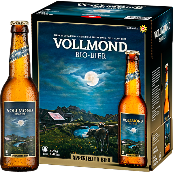 Vollmond Bier Hell Bio 6x33cl 5.20% Alk