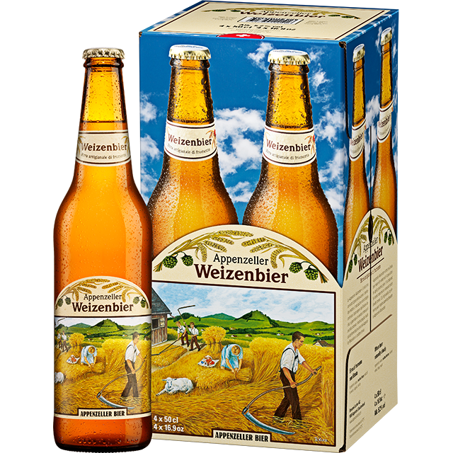 Appenzeller Weizenbier Bio 4x50cl 5.20% Alk