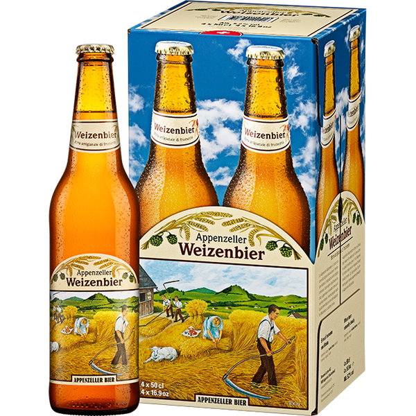 Appenzeller Weizenbier Bio 4x50cl 5.20% Alk