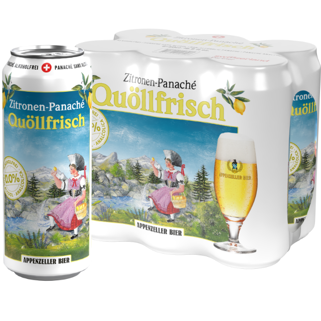 Quöllfrisch Zitronen- Panache 6x50cl Alkoholfrei