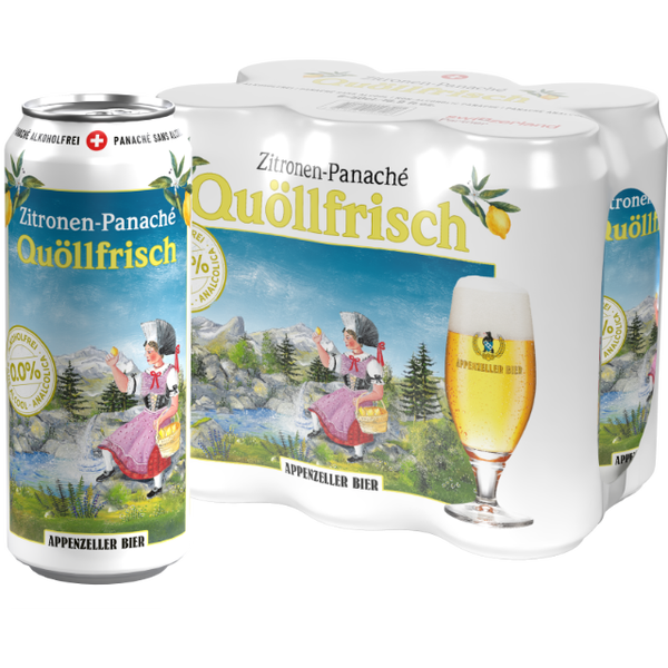 Quöllfrisch Zitronen- Panache 6x50cl Alkoholfrei