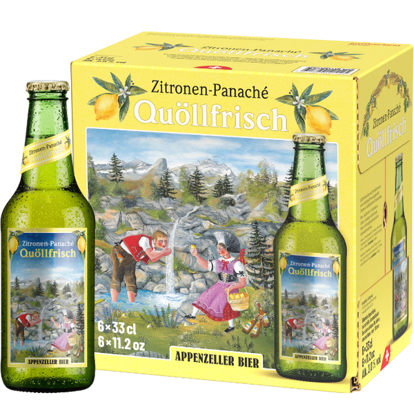 Quöllfrisch Zitronen-Panache 6x33cl 2% Alk