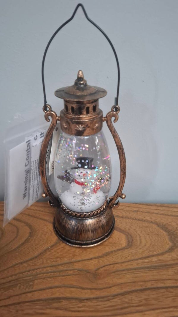 LANTAARN KERSTTAFEREEL ANTIEK WARM WIT